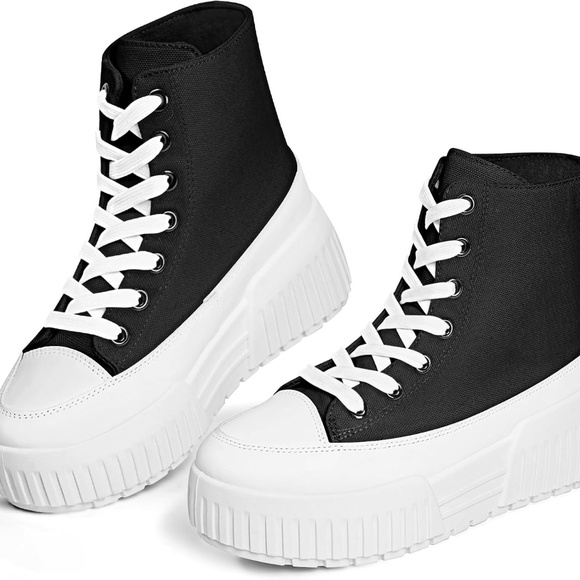 Hightop Platform Sneakers size 8 - Picture 1 of 5